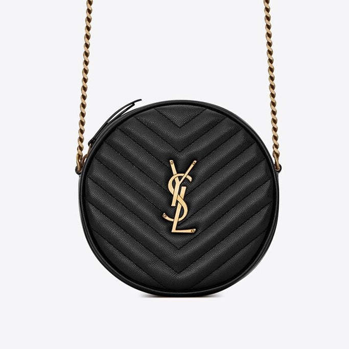 YSL Round Black Crossbody