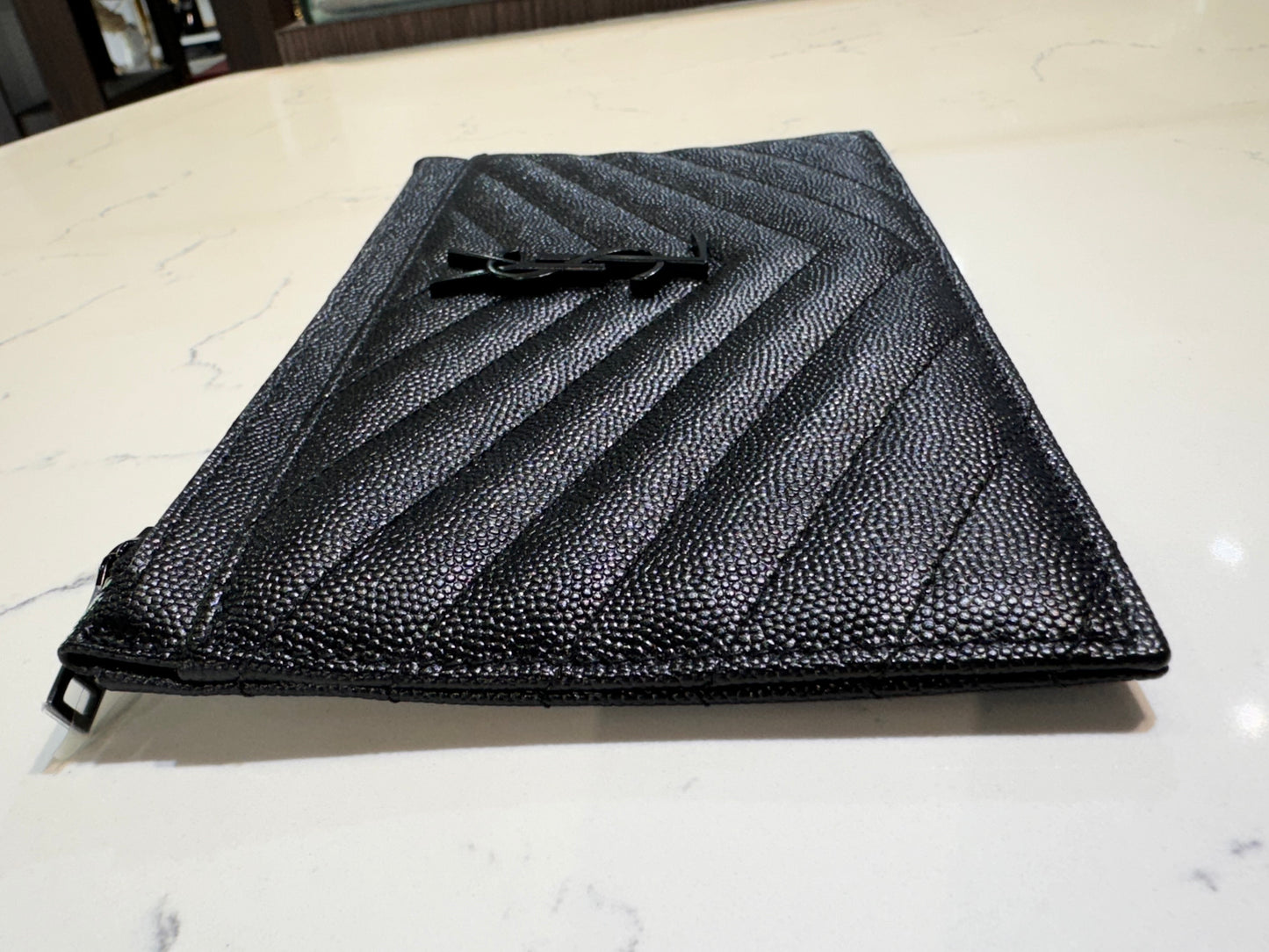 Saint Laurent Black Zip Pouch