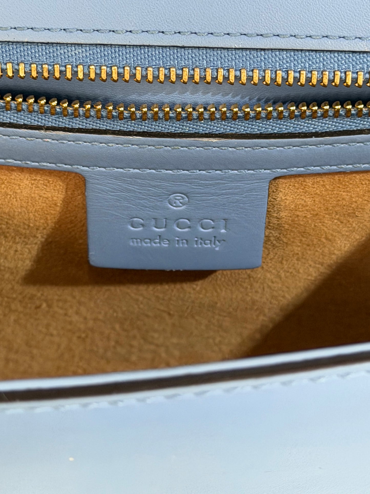 Pre-Owned GG Blue Sylvie Shoulder Bag