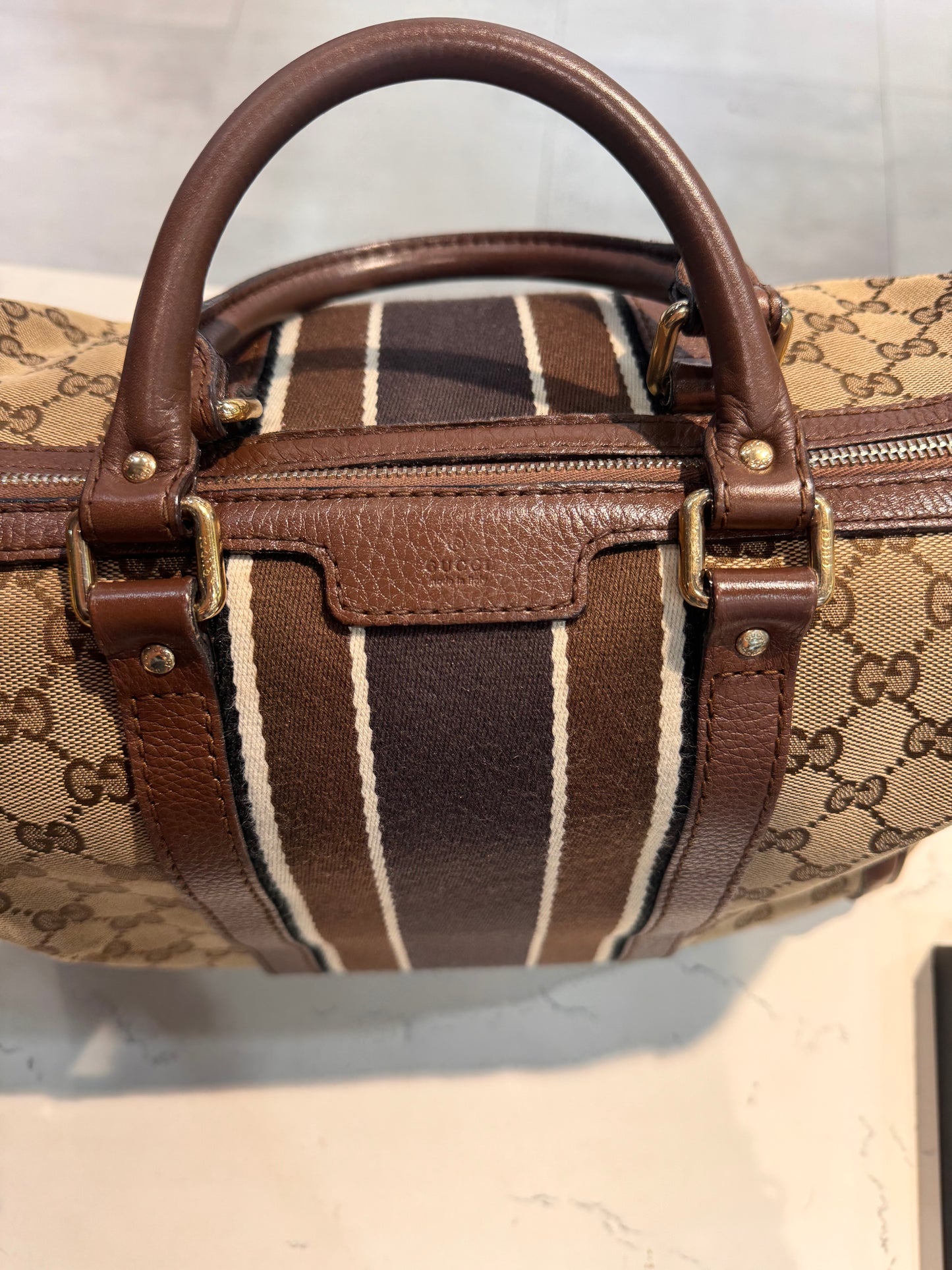 Gucci GG Canvas Boston Bag