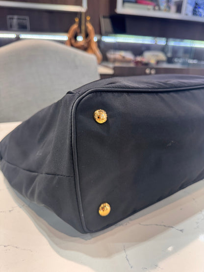 Prada Black Nylon Tote