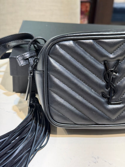 Pre-Owned YSL Lou Chevron Small Belt Bag