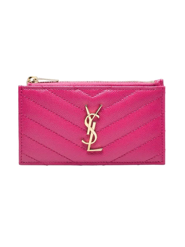Saint Laurent Cassandre Pink Card Holder
