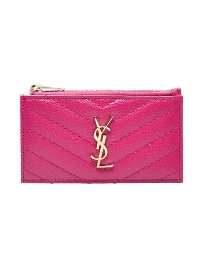Saint Laurent Cassandre Pink Card Holder