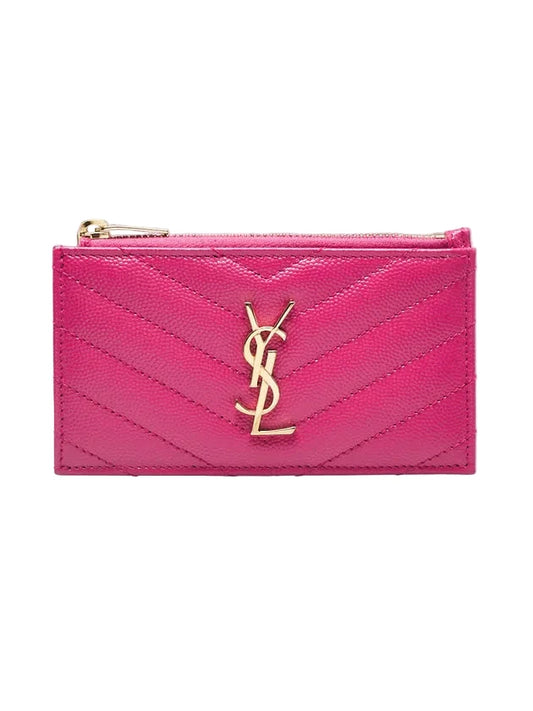 Saint Laurent Cassandre Pink Card Holder