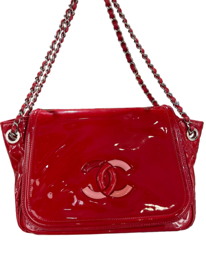 Pre-Owned CC Red Patent Lipstick  Flap
