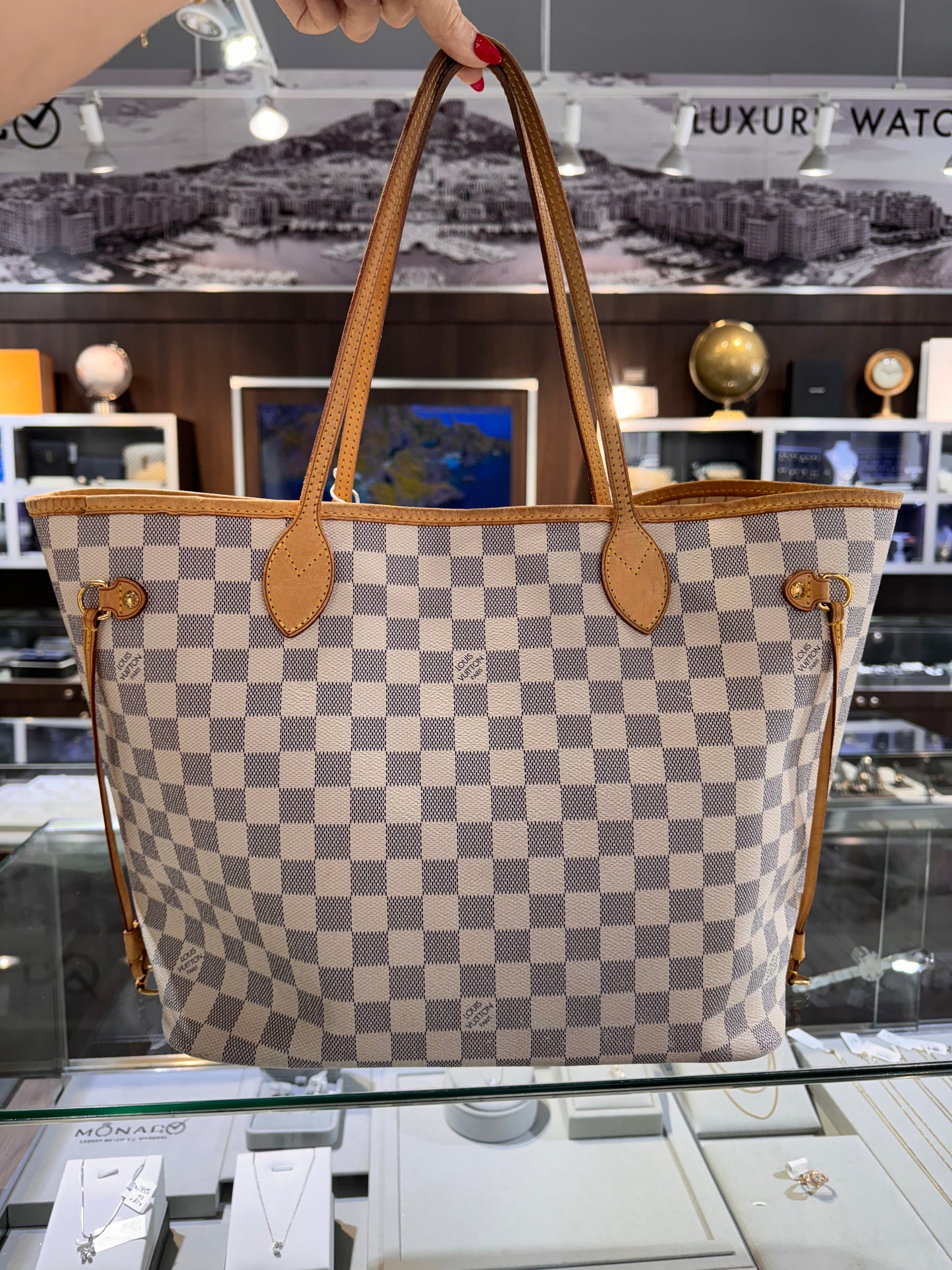 Louis Vuitton Neverfull MM Damier Azur