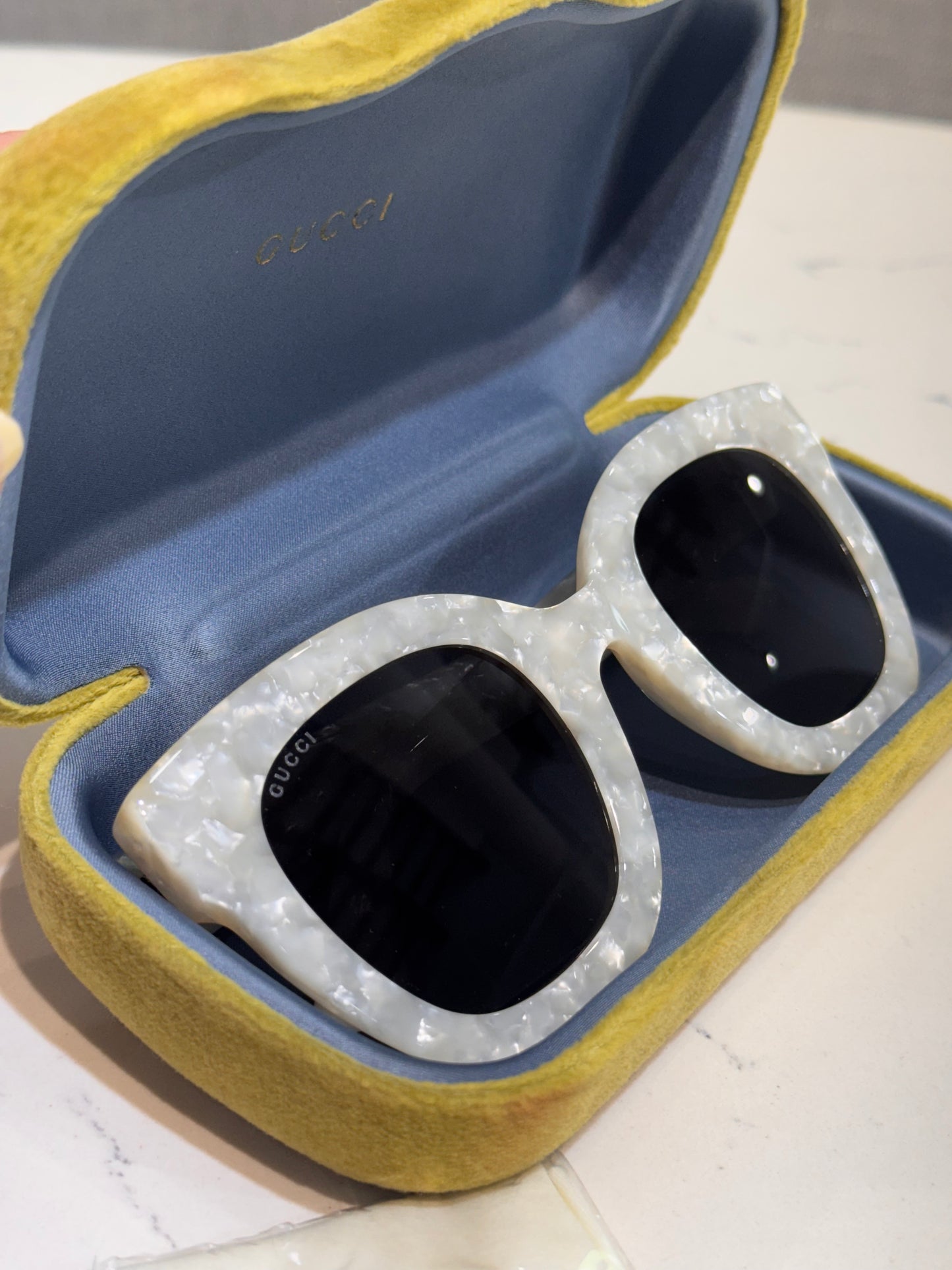 Pre-Owned Gucci Round Frame Star Sunglasses