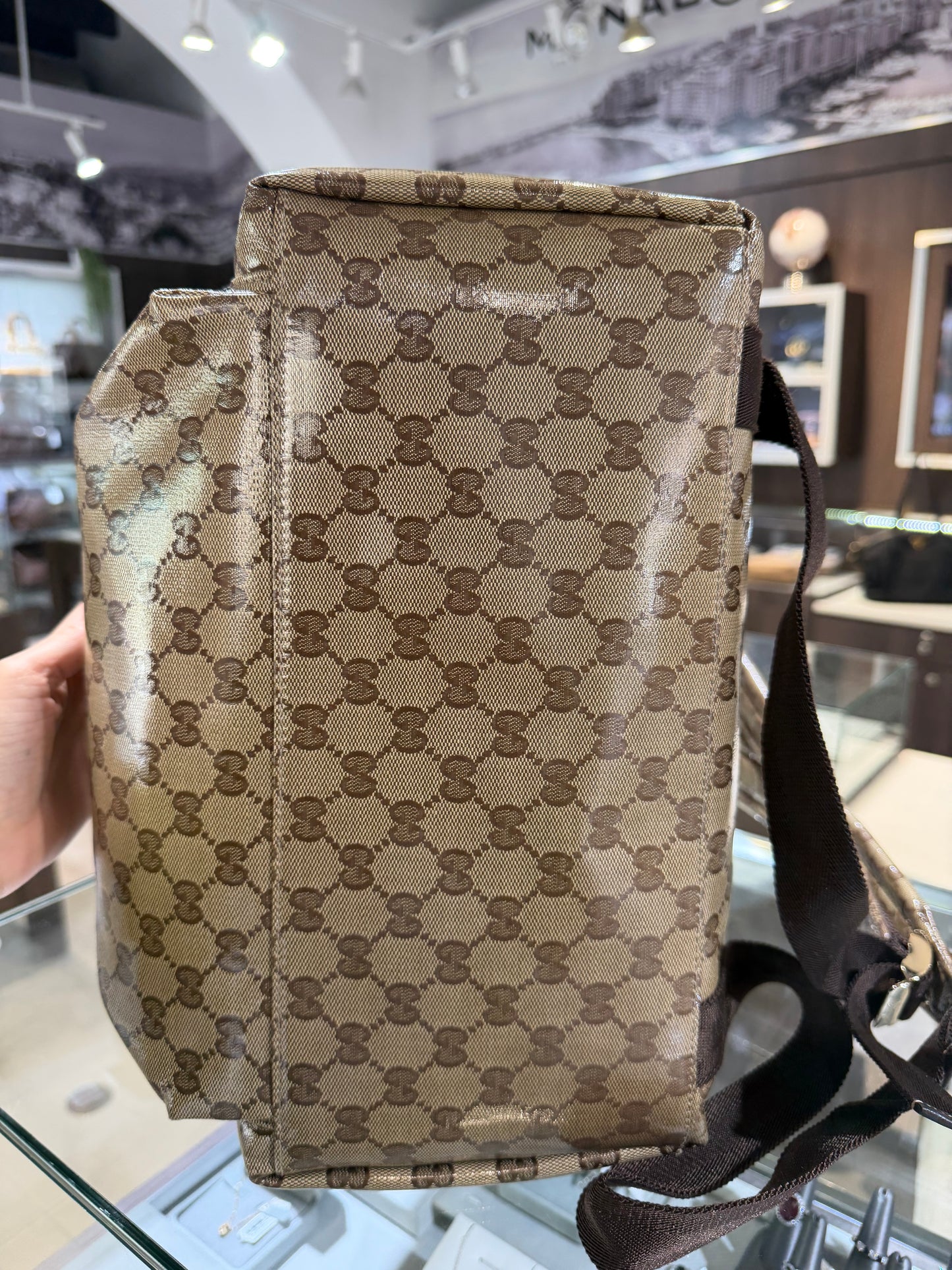 Gucci GG Coated Canvas Backpack