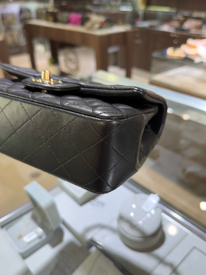 Chanel Mini Rectangular Black Lambskin