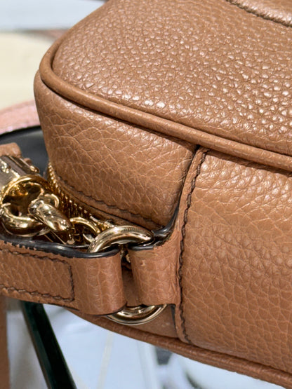 Gucci Small Soho Crossbody Camelia Bag