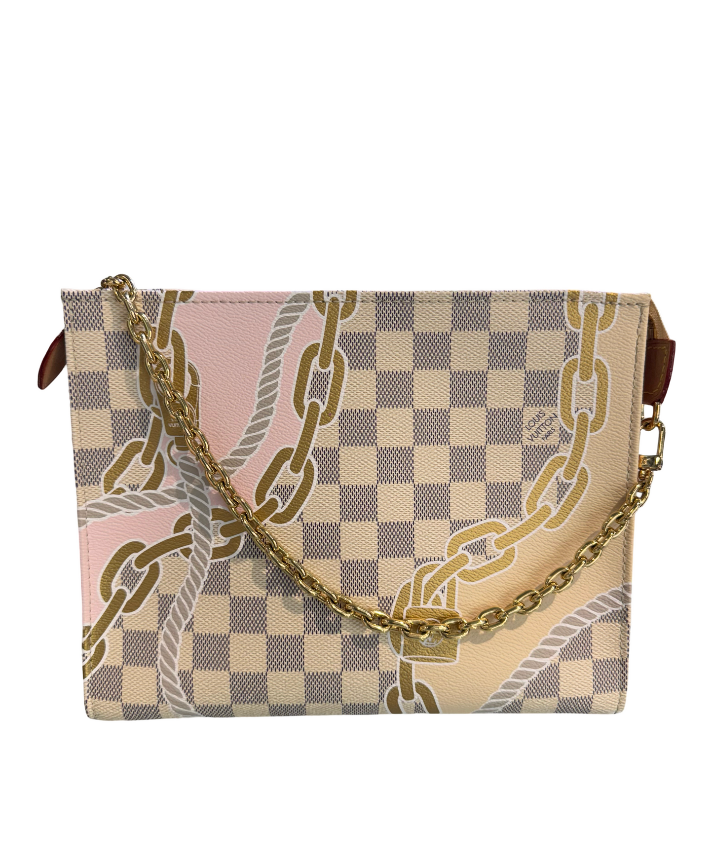 Louis Vuitton Damier Azur Nautical Toiletry Pouch On Chain