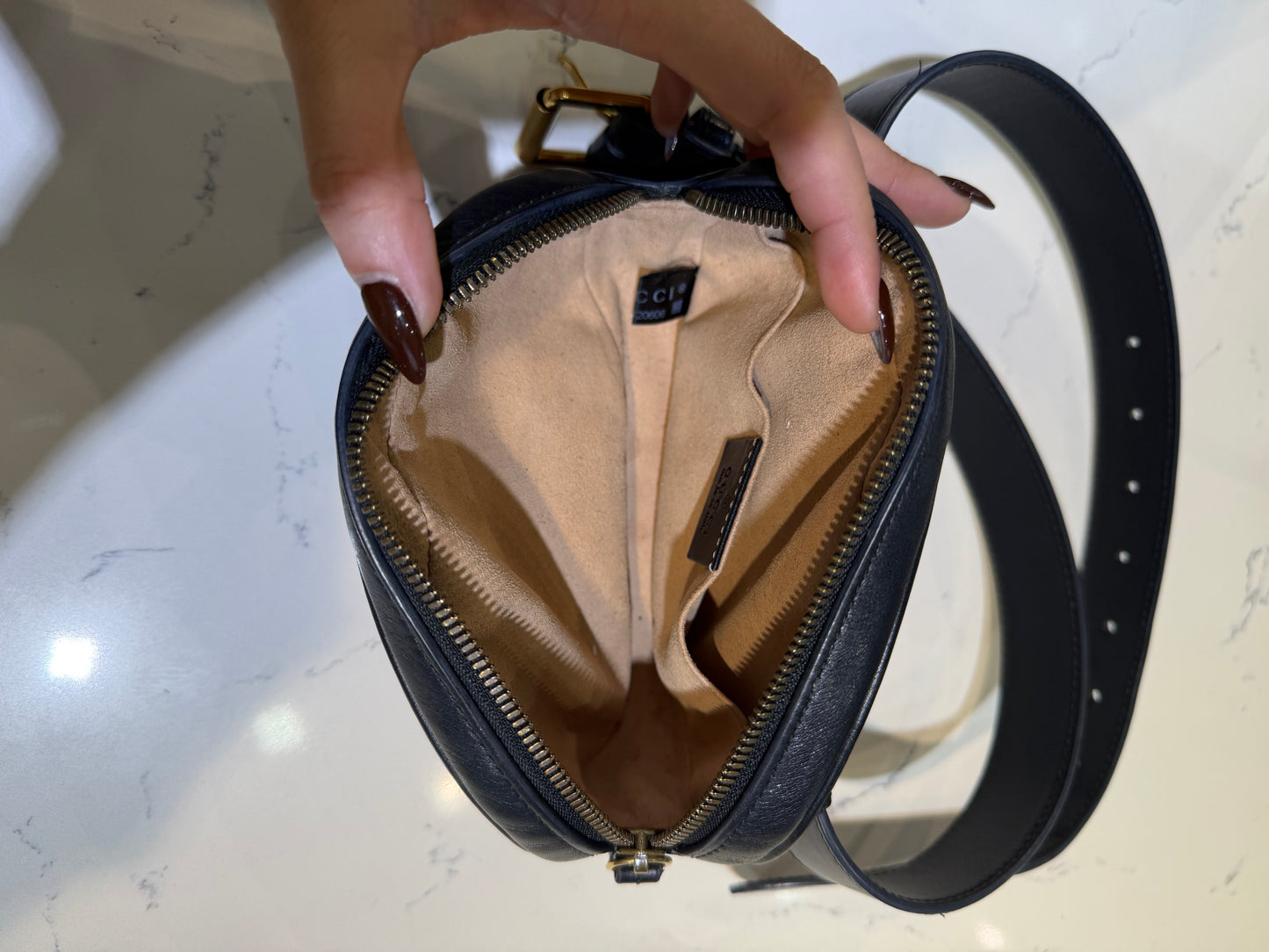 Gucci Black Marmont Belt Bag