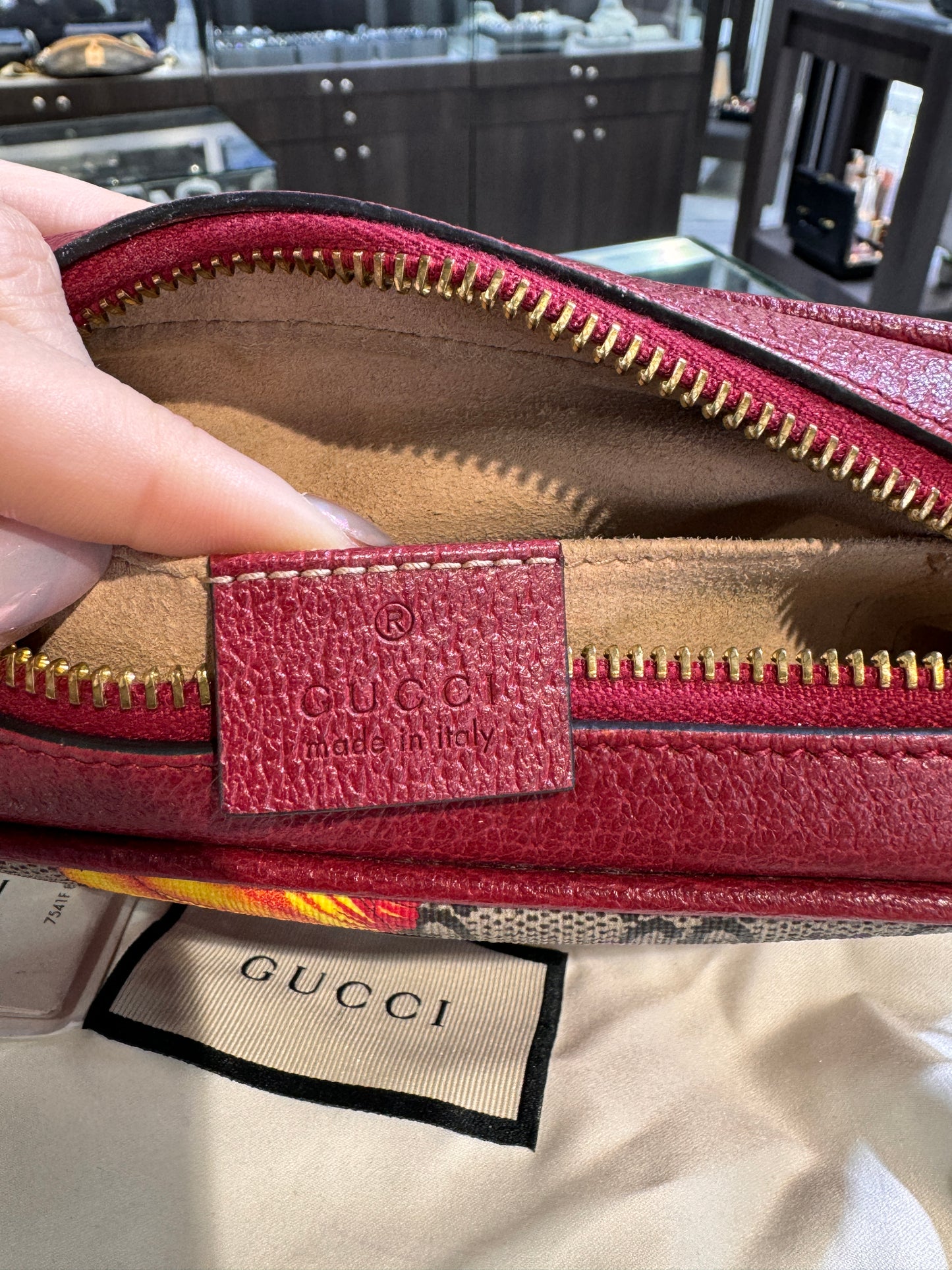 Gucci Ophidia Red Flora Crossbody