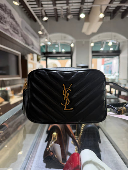 Pre-Owned YSL Lou Black Belt Bag