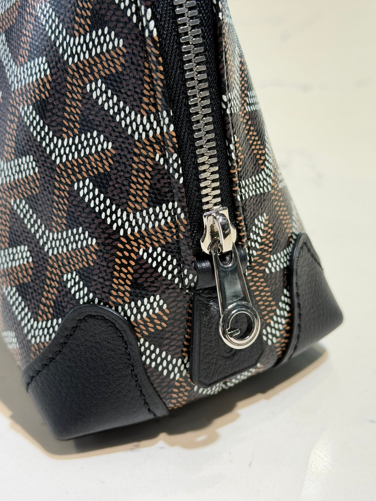 Brand New Goyardine Vendome Pouch Black