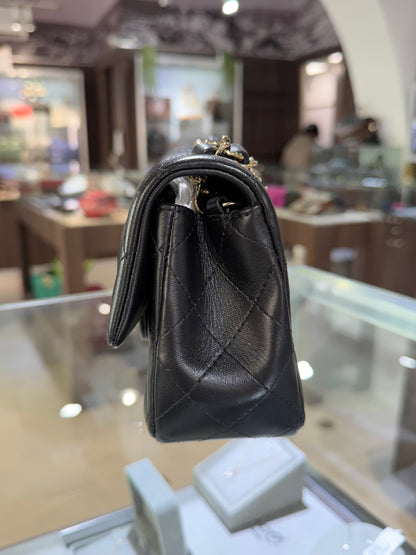 Chanel Mini Rectangular Black Lambskin