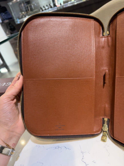 Vintage LV Monogram Large Zippy Agenda Cover