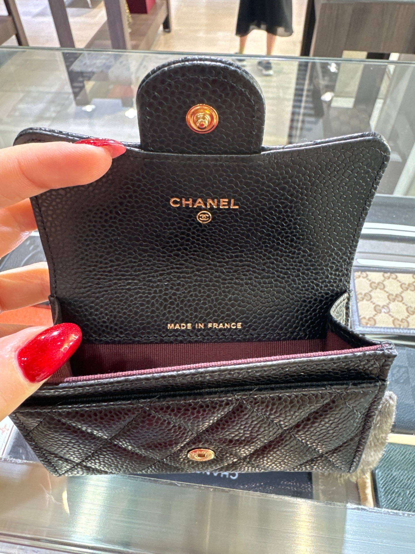 Chanel classic flap card holder