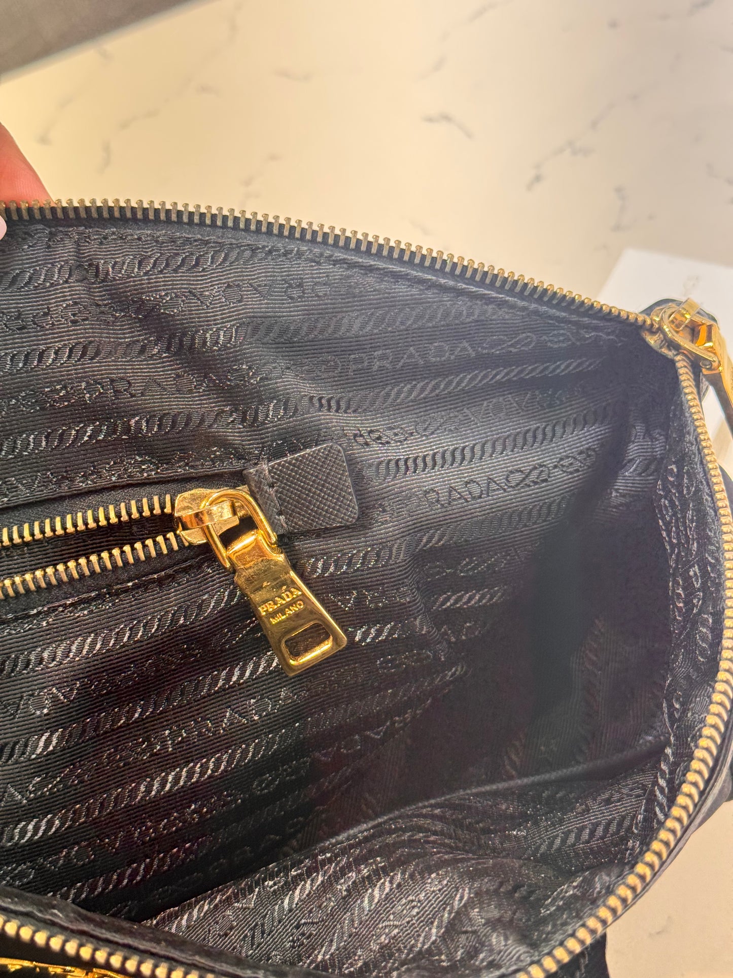 Prada Black Nylon Tote