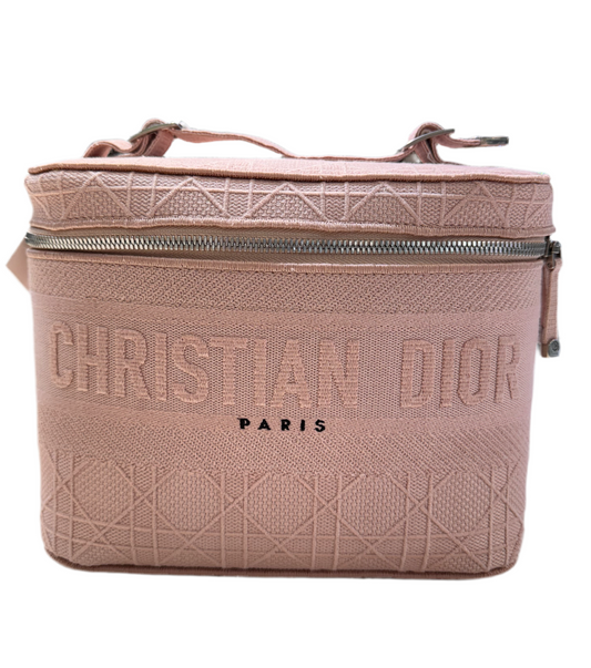 Christian Dior Pink Canvas Vanity