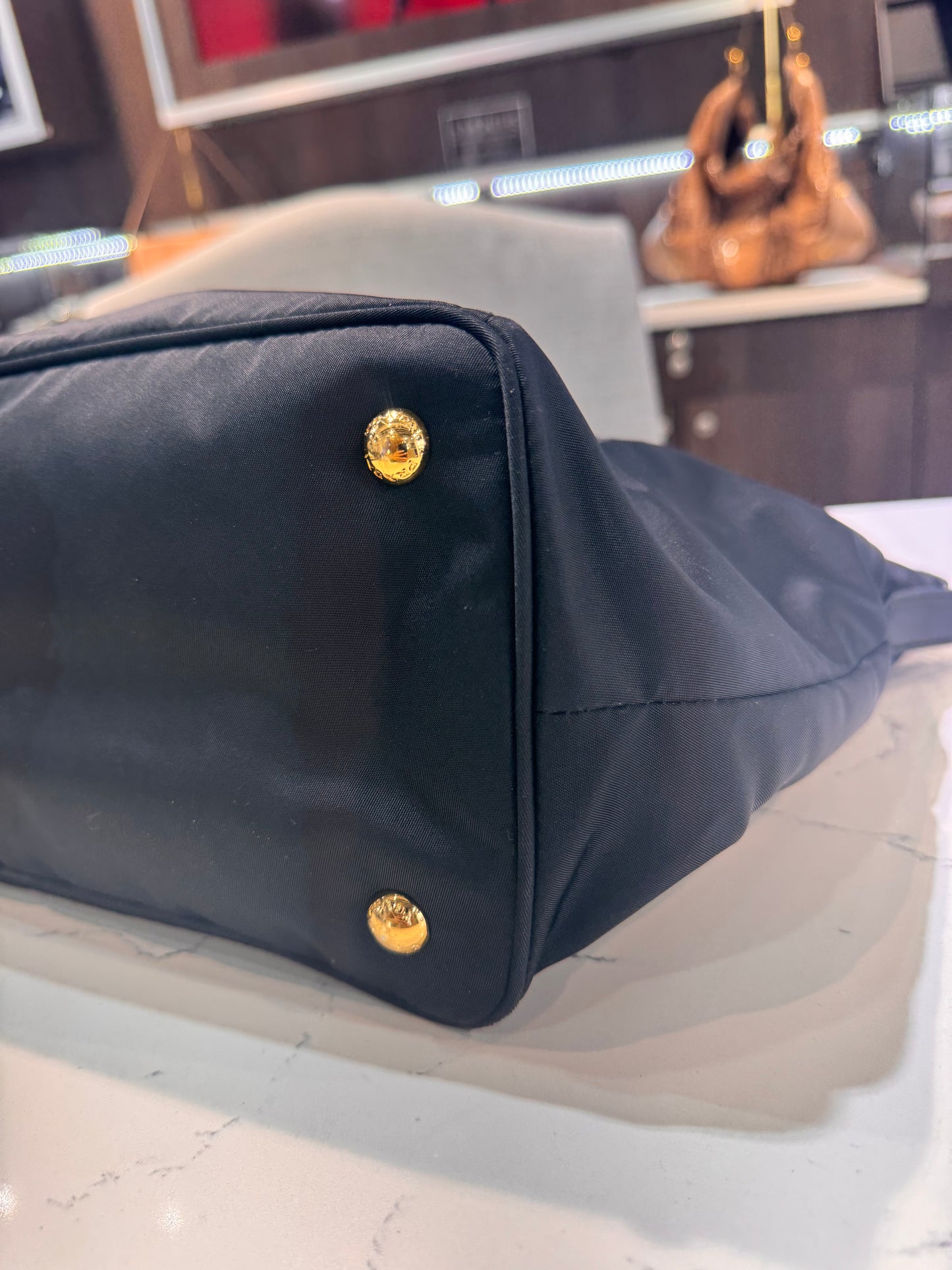 Prada Black Nylon Tote