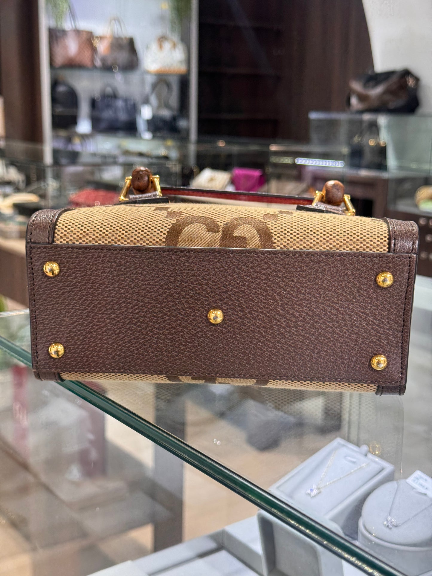 Gucci Jumbo GG Mini Diana Bamboo