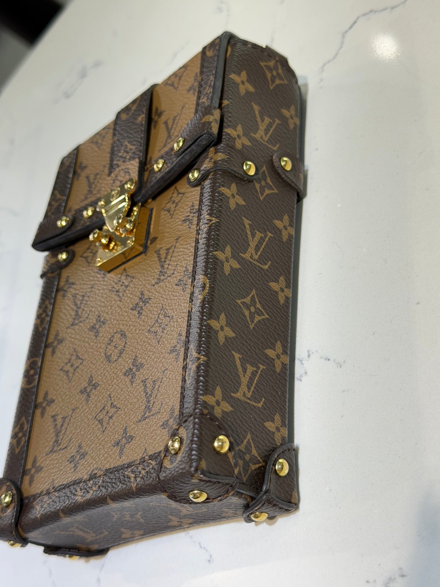 Pre-Owned LV Reverse Monogram Vertical Trunk