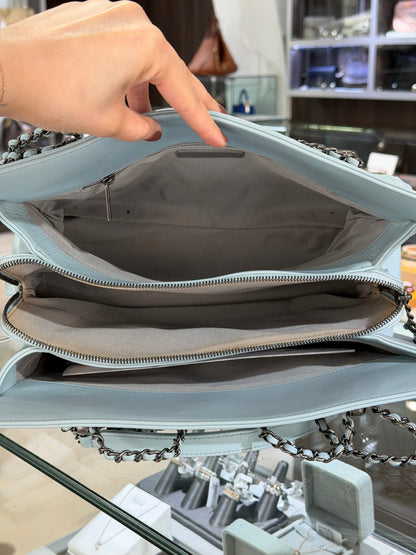 Pre-Owned CC Light Blue Calfskin Garden Tote