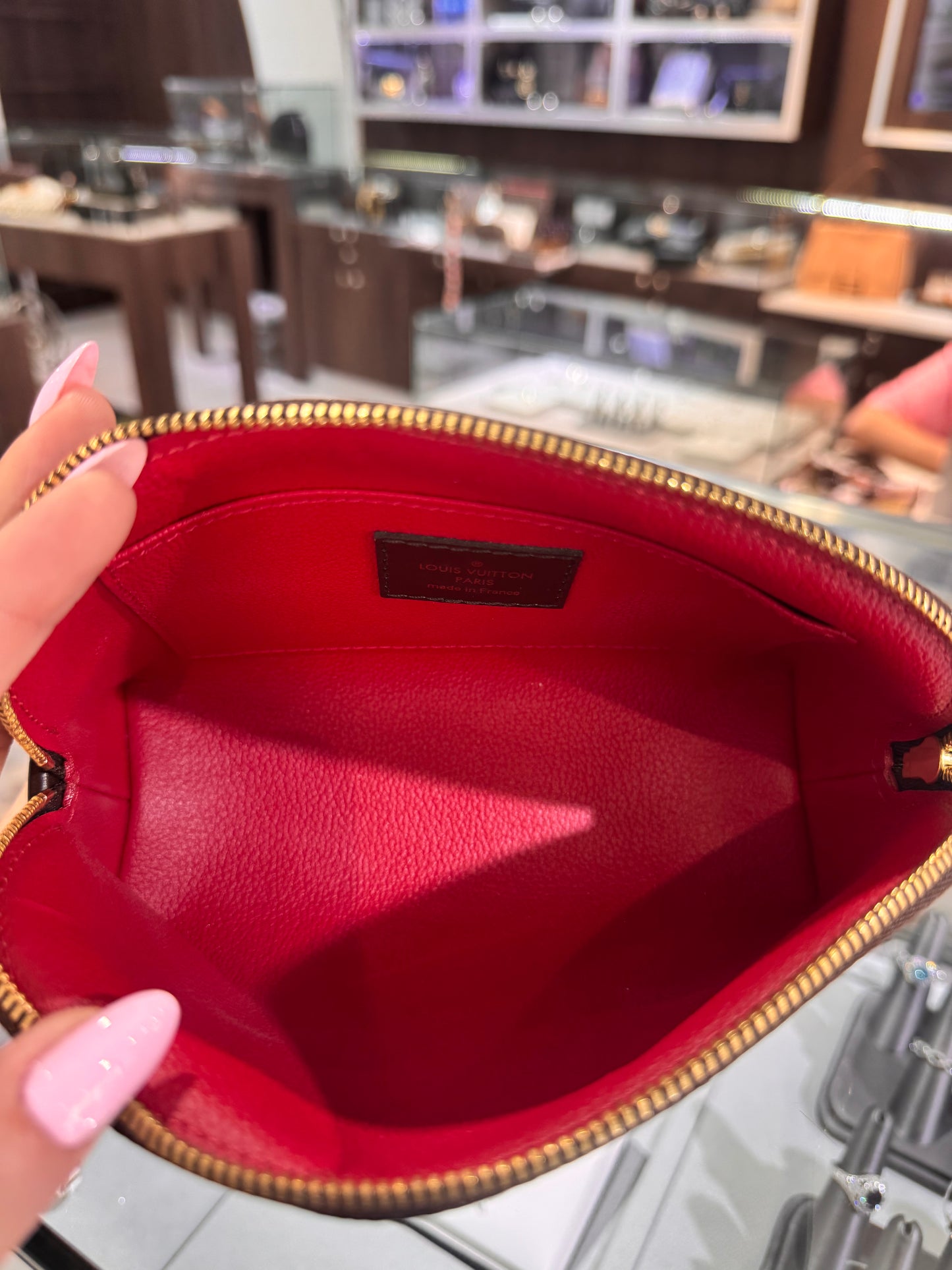Louis Vuitton Damier Ebene Cosmetic Pouch