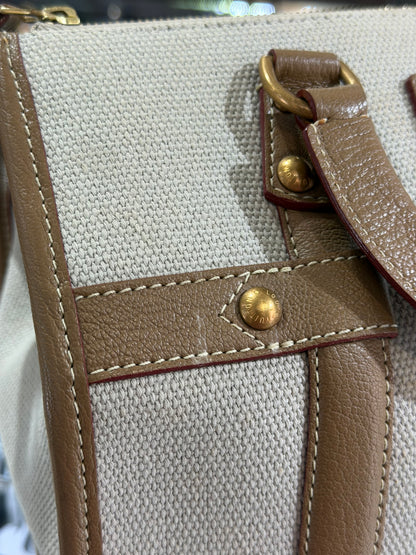 Pre-Owned LV Toile Trianon Sac Neverfull Weekender 30 Beige