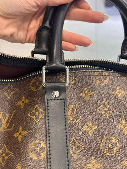 Louis Vuitton Monogram Macassar Keepall Bandouliere 45