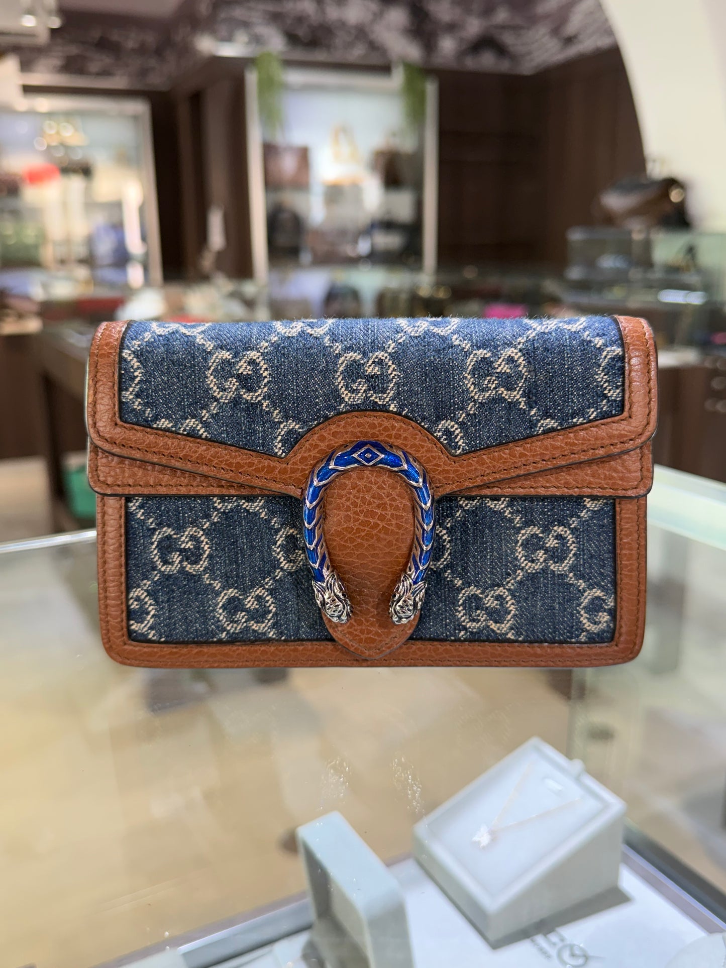 Gucci Denim Super Mini Dionysus