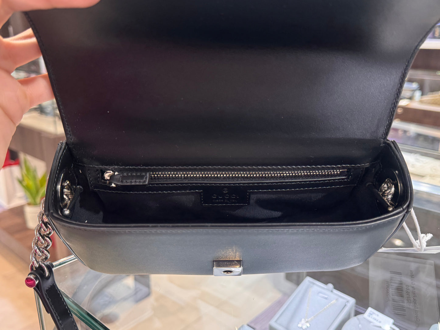 Gucci Senna Calfskin Petite GG MINI Top Handle