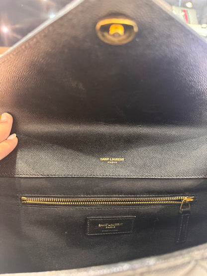 Pre-Owned Saint Laurent Large Envelope Black GHW