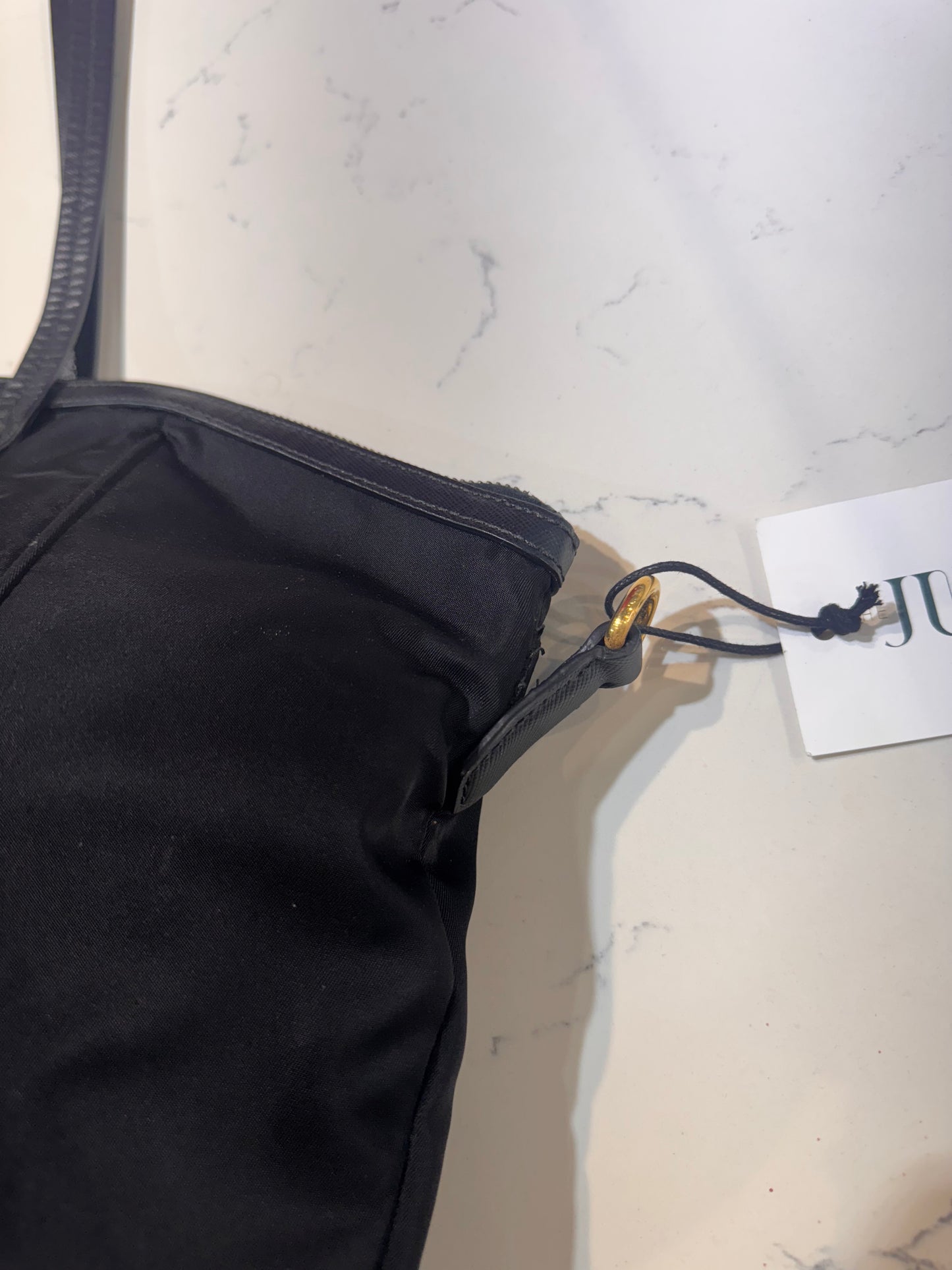 Prada Black Nylon Tote
