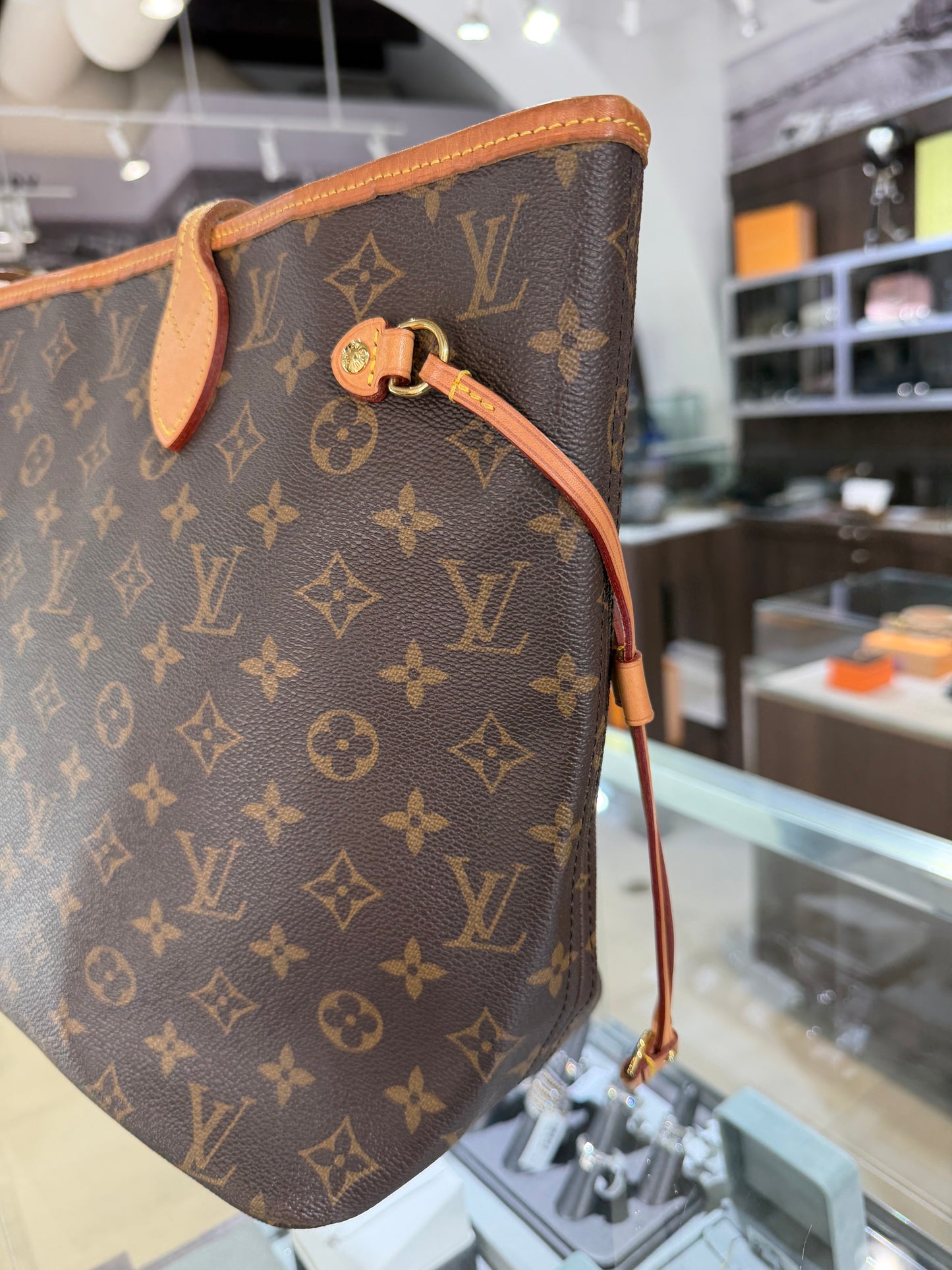 Pre-Owned LV Monogram Neverfull MM Pivoine Pink