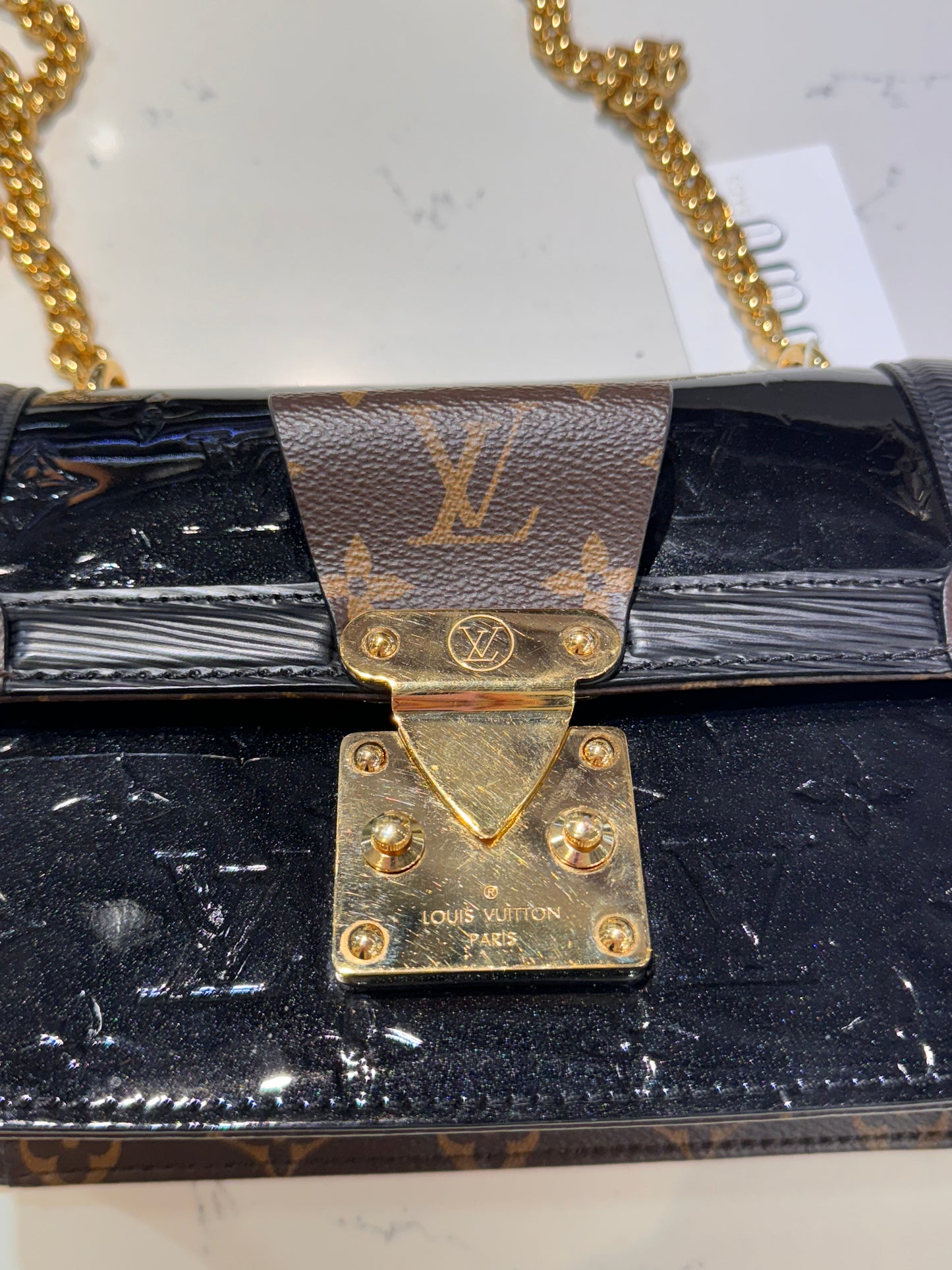 Louis Vuitton Vernis Epi Monogram Wynwood Black