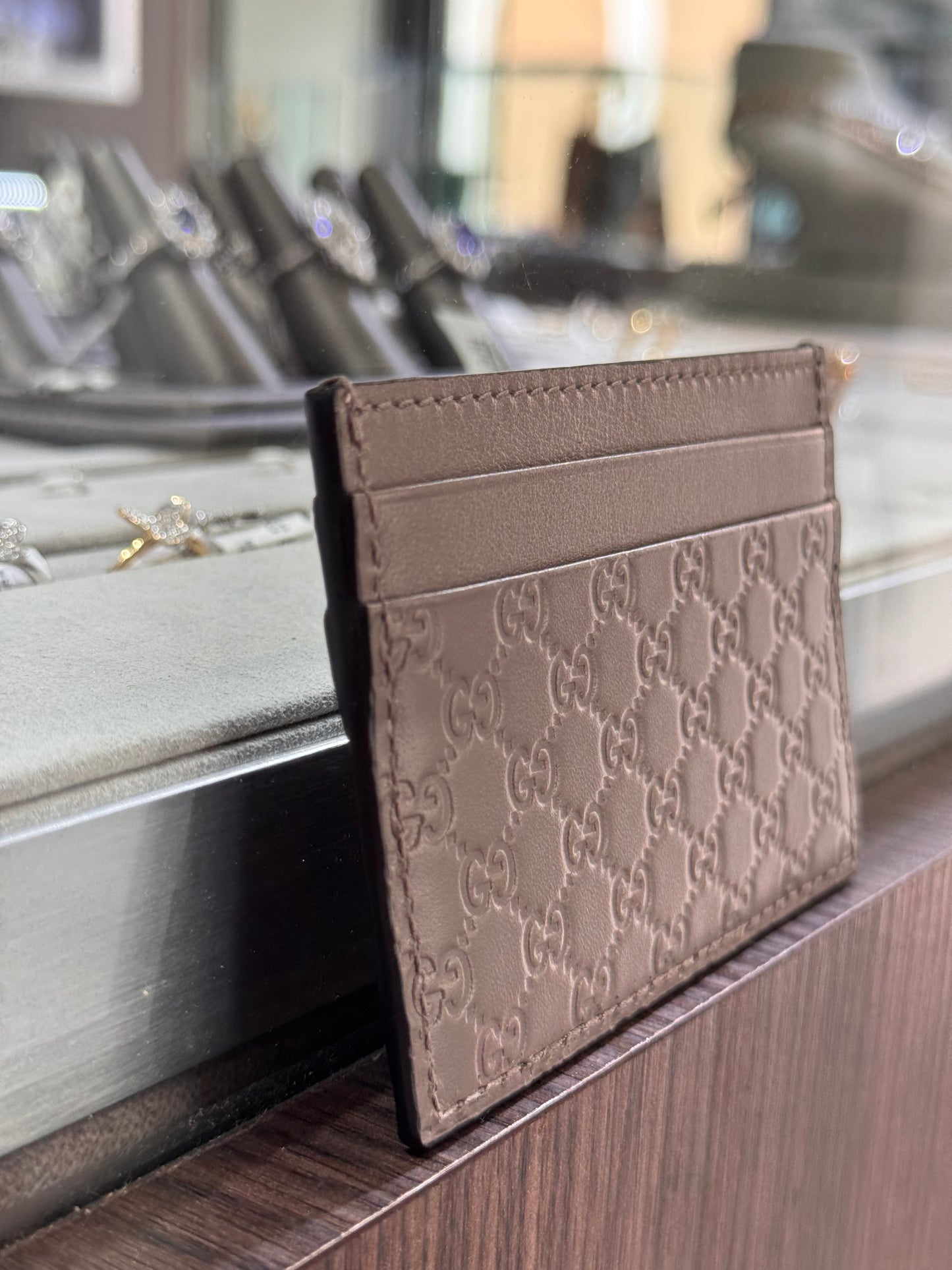 Gucci Microguccissima Grey Card Holder