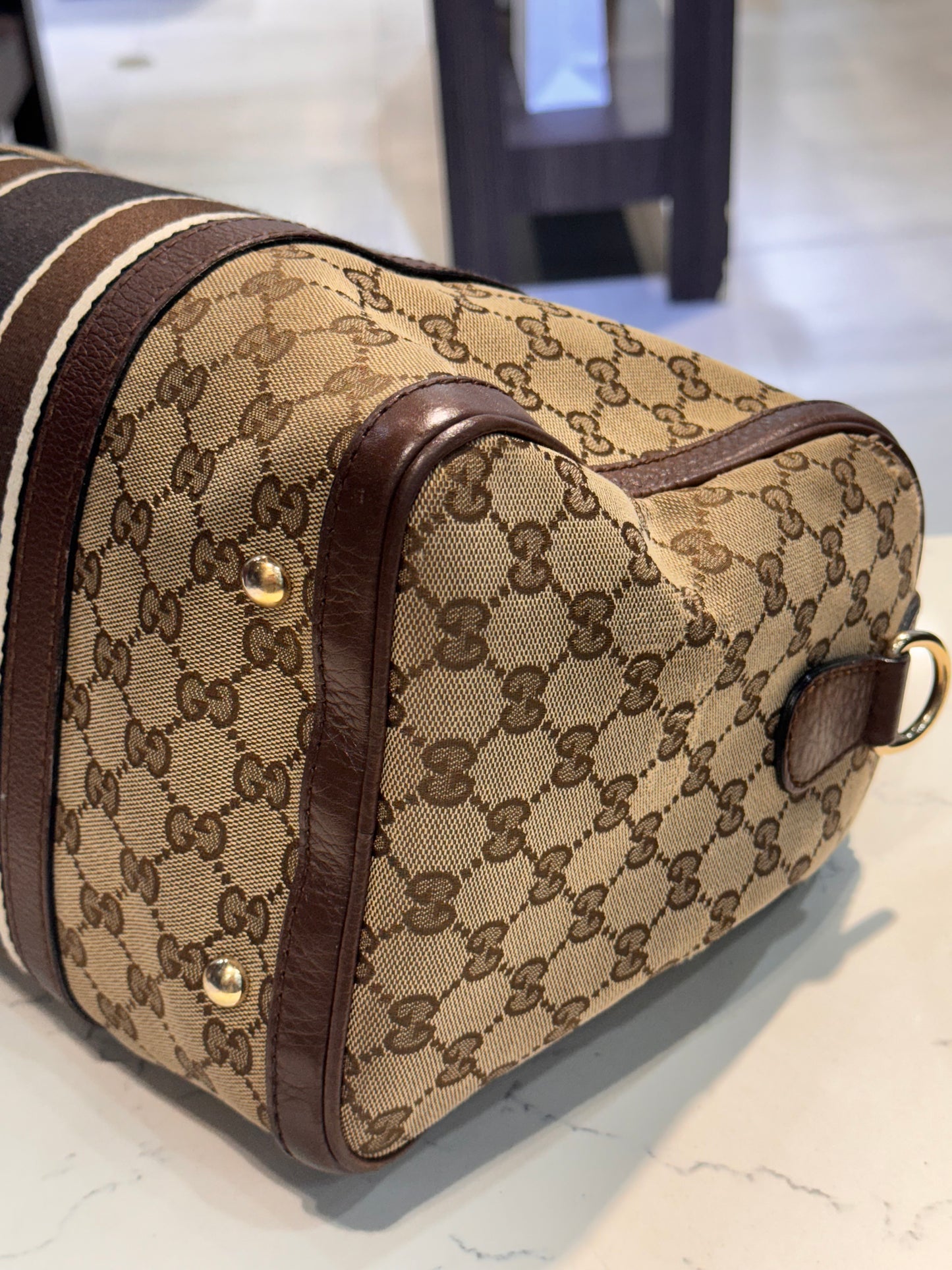 Gucci GG Canvas Boston Bag