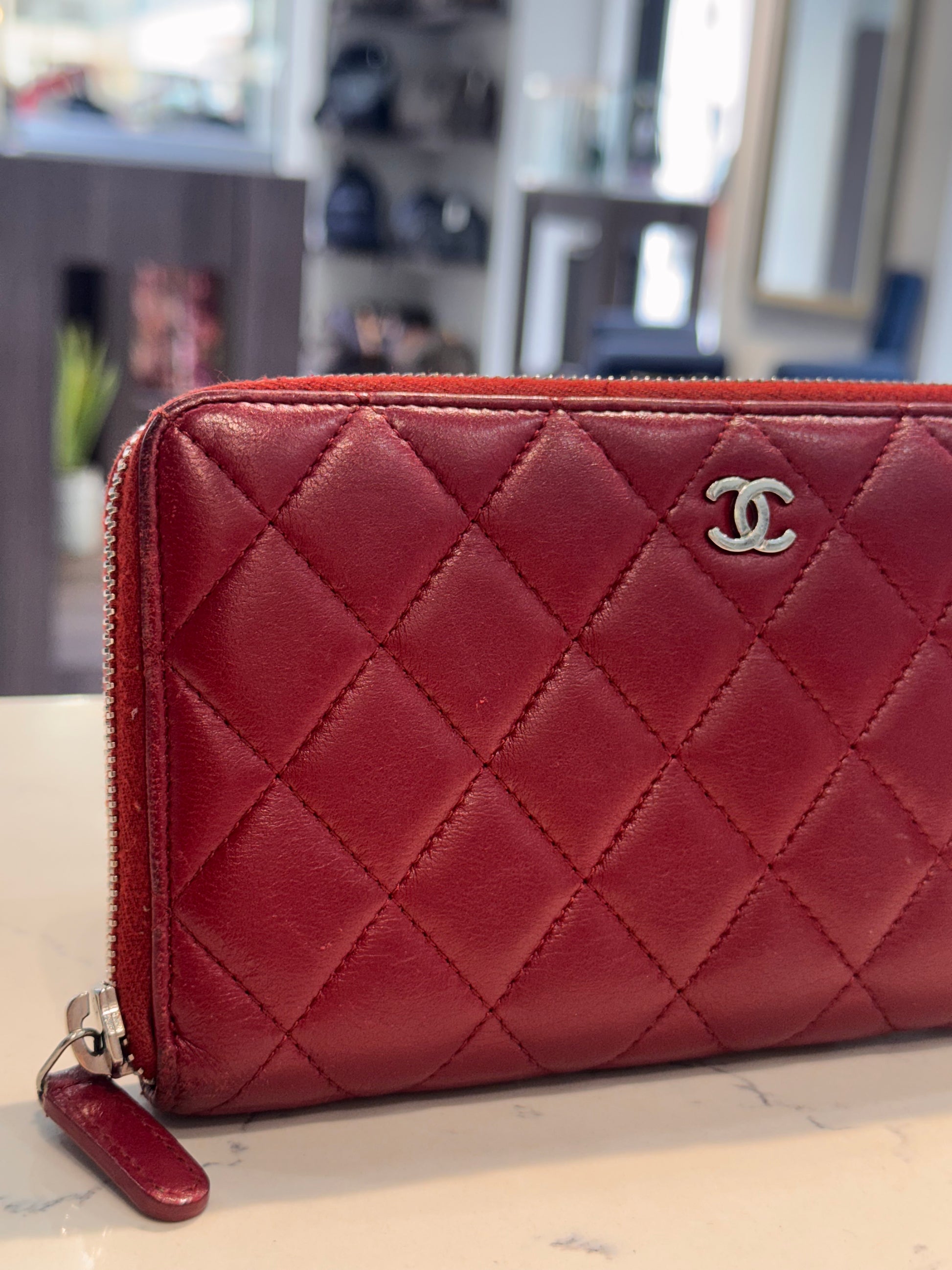 Designer Wallets Chanel Classic Long Zipped Wallet Price Pre-Owned