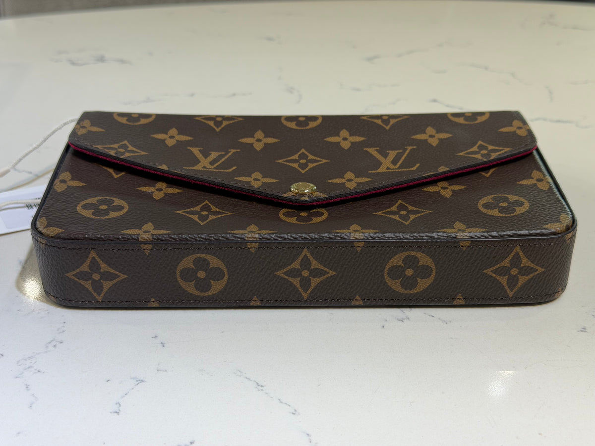 Pre-Owned LV Monogram Pochette Félicie Chain Wallet