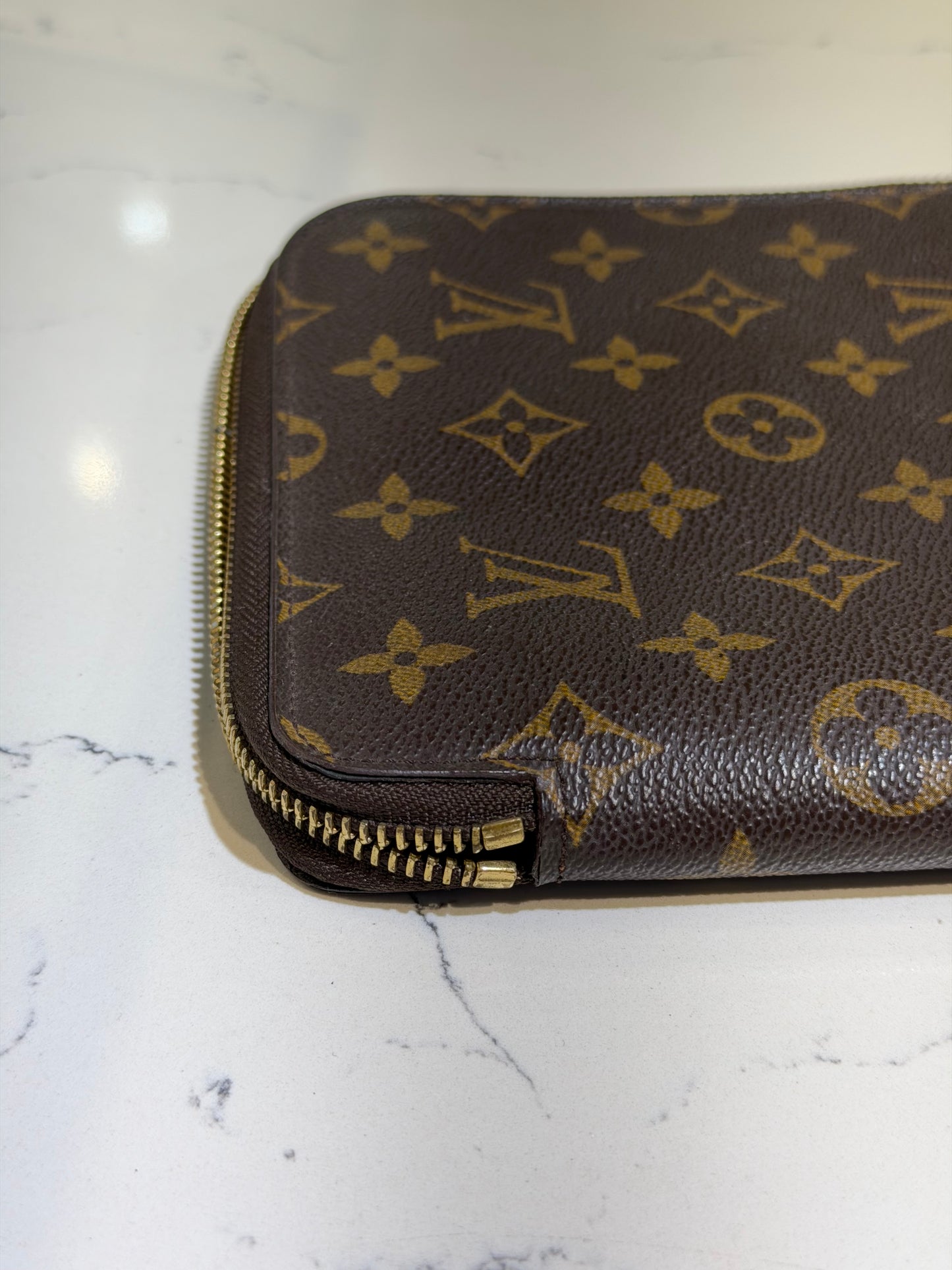 Vintage LV Monogram Large Zippy Agenda Cover