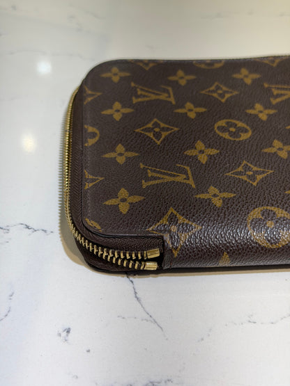 Vintage LV Monogram Large Zippy Agenda Cover