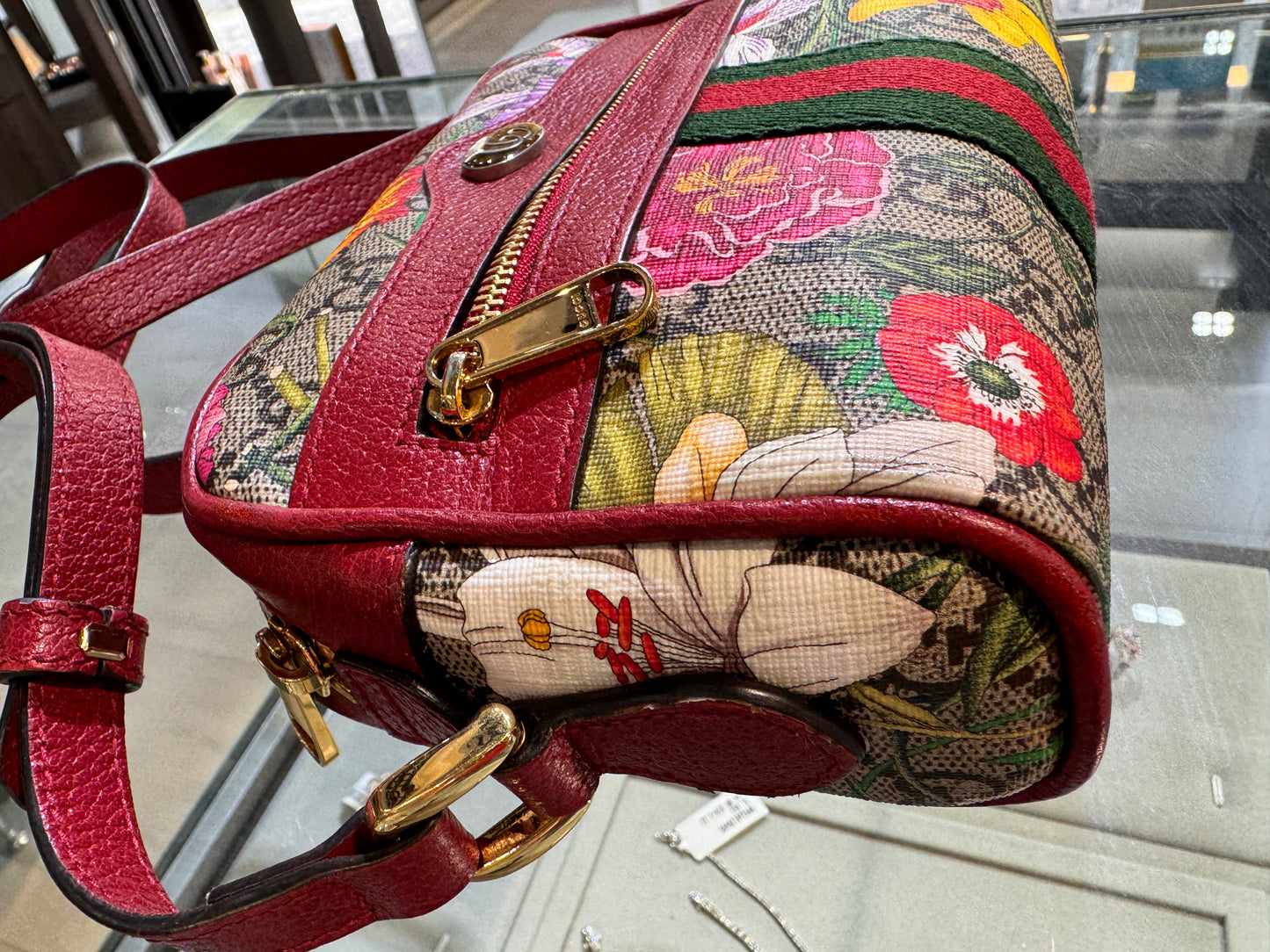 Gucci Ophidia Red Flora Crossbody