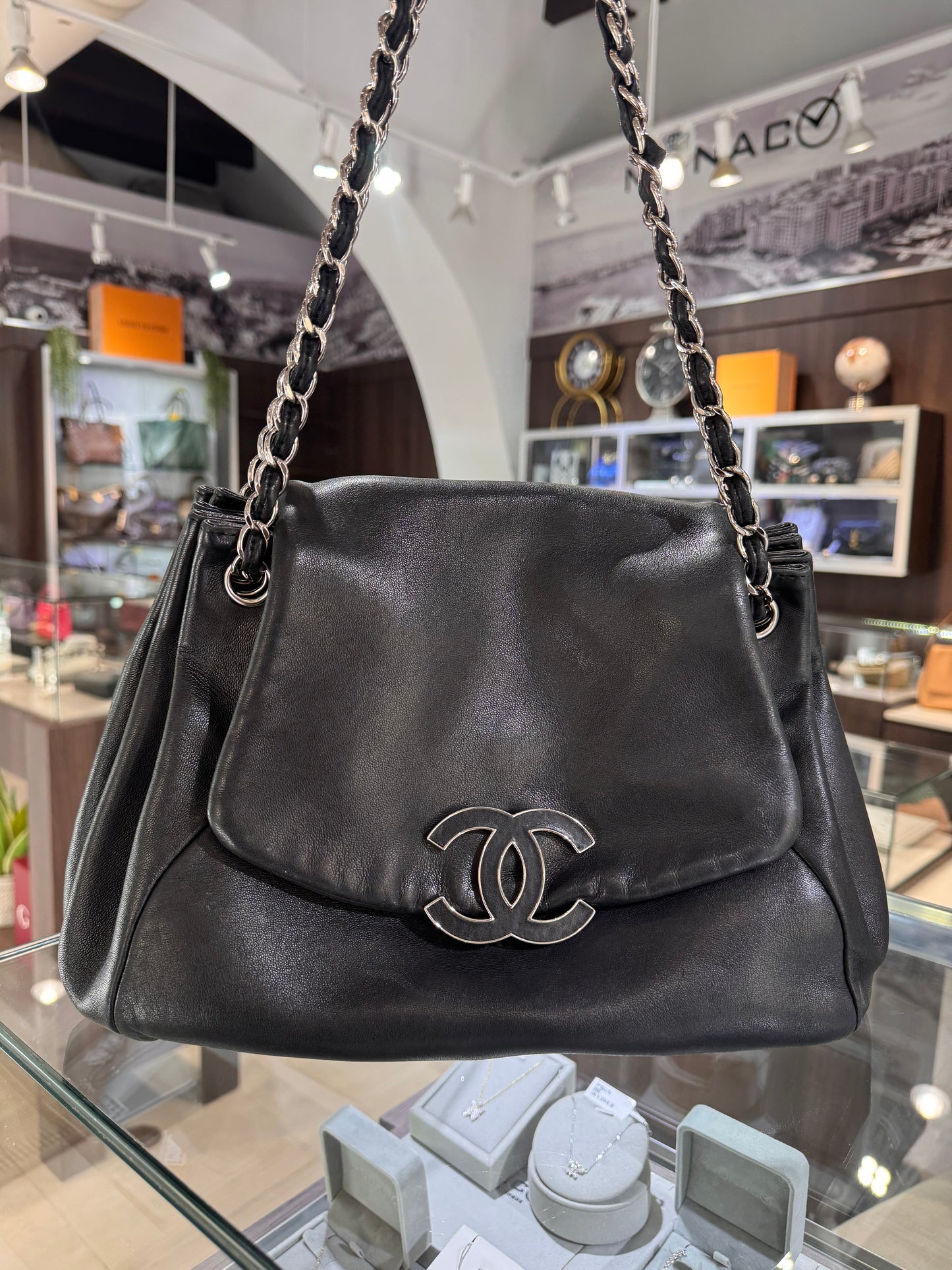 Chanel Sensual CC Black Soft Lambskin