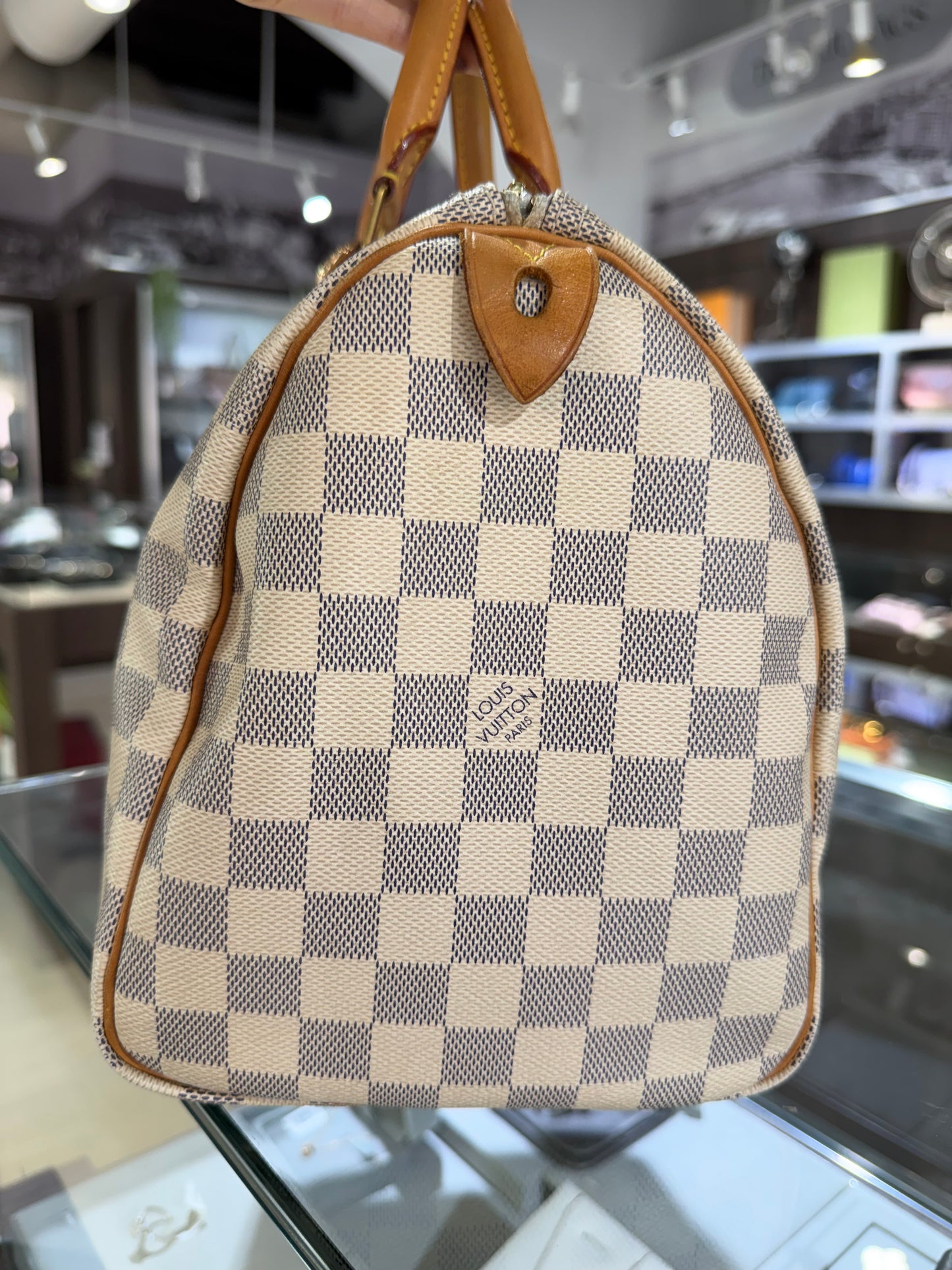Pre-Owned LV Azur Damier Speedy 30