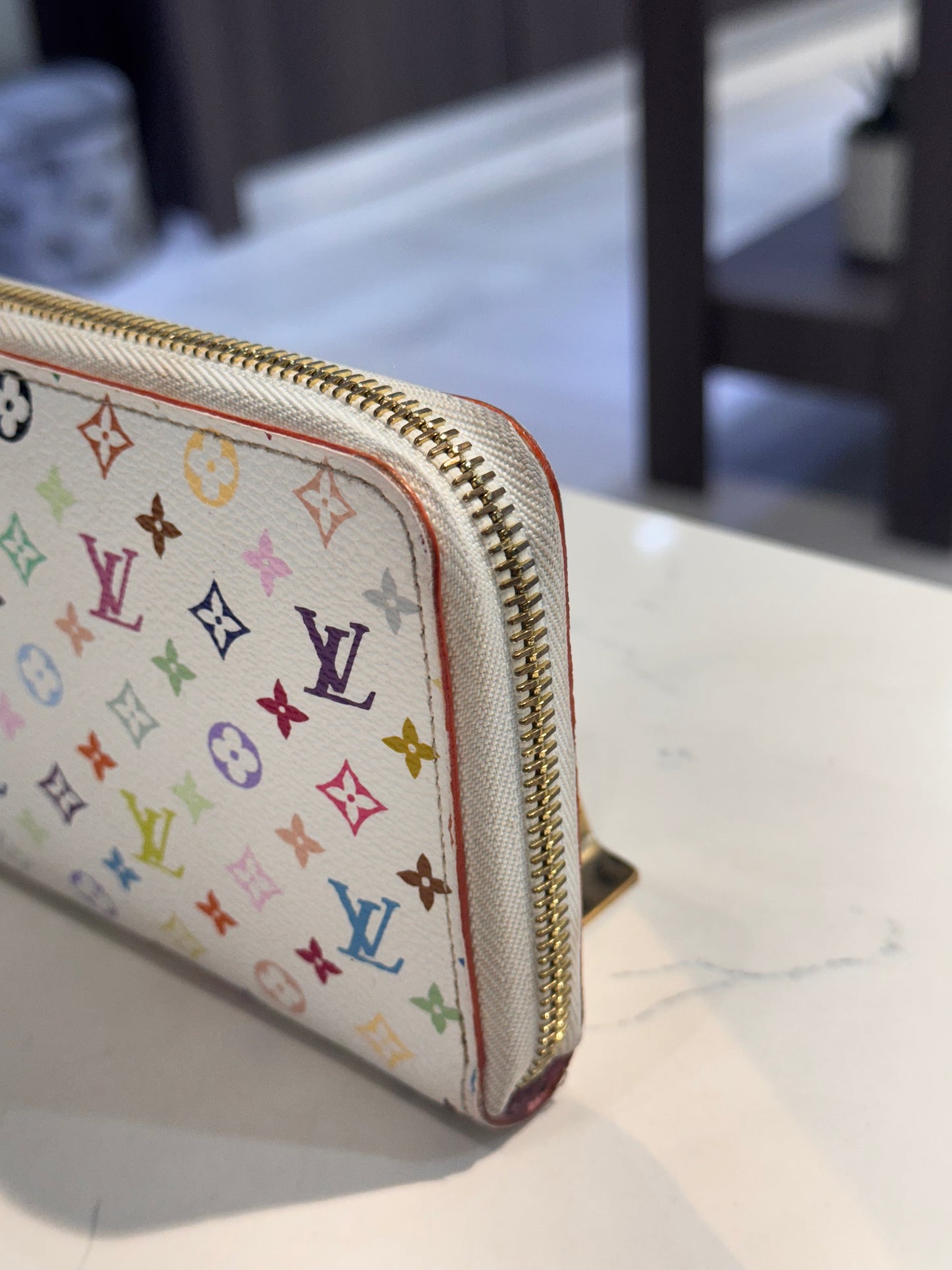 Pre-owned Louis Vuitton Monogram Multicolor Zippy Wallet