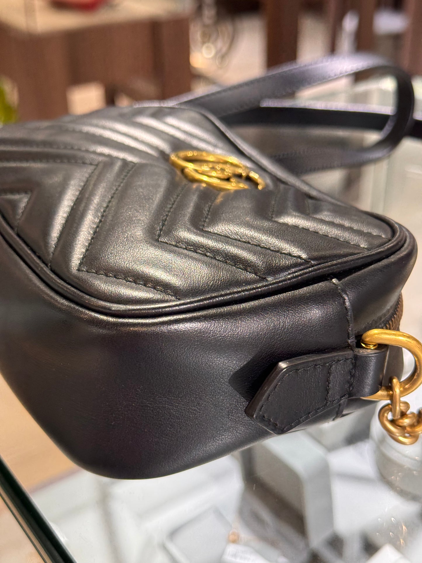 Gucci Black Mini Marmont Crossbody