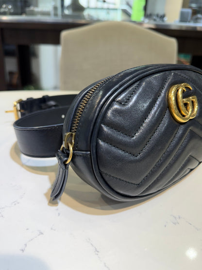 Gucci Black Marmont Belt Bag